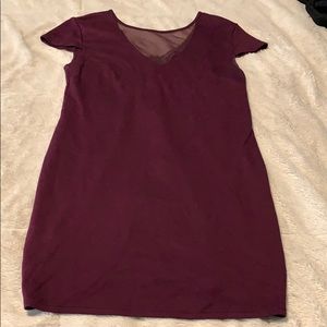 Purple body con dress